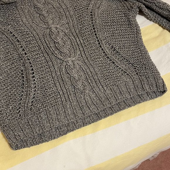 Vince Marled Grey Hand-Knit Sweater - Picture 6 of 14